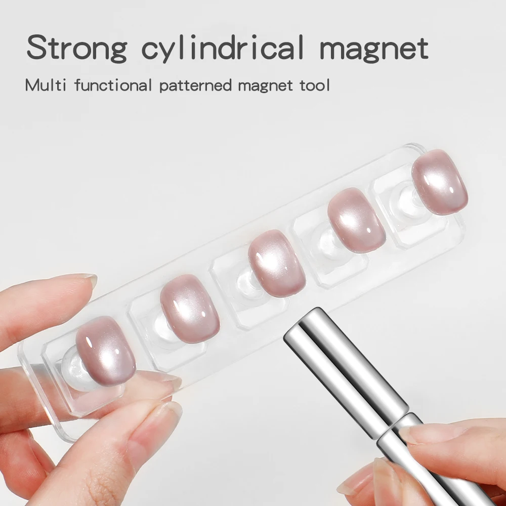 KANIU 1PCS Super Strong Cylindrical Magnetic Long and Short Styles Round Nail Art Cat Eye Gel Magnetic Stick Manicure DIY Tools