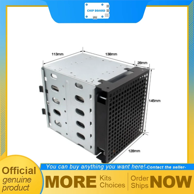 Geekworm XNAS1 Raspberry Pi CM5 4 Bay 3.5 Inch SATA NAS Storage Expansion Enclosure Kit