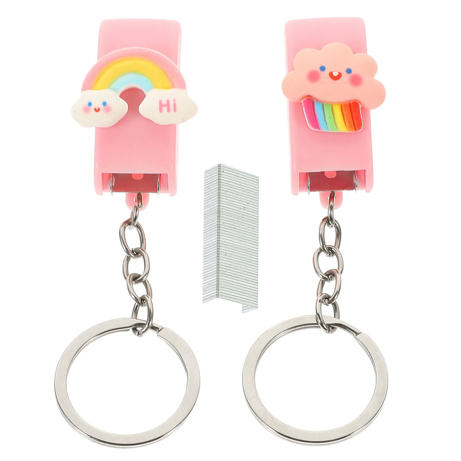 1Set Small Mini Stapler Compact Lightweight Office Stapler for Desk School Paper Stapling Easy Use Cute School Supplies