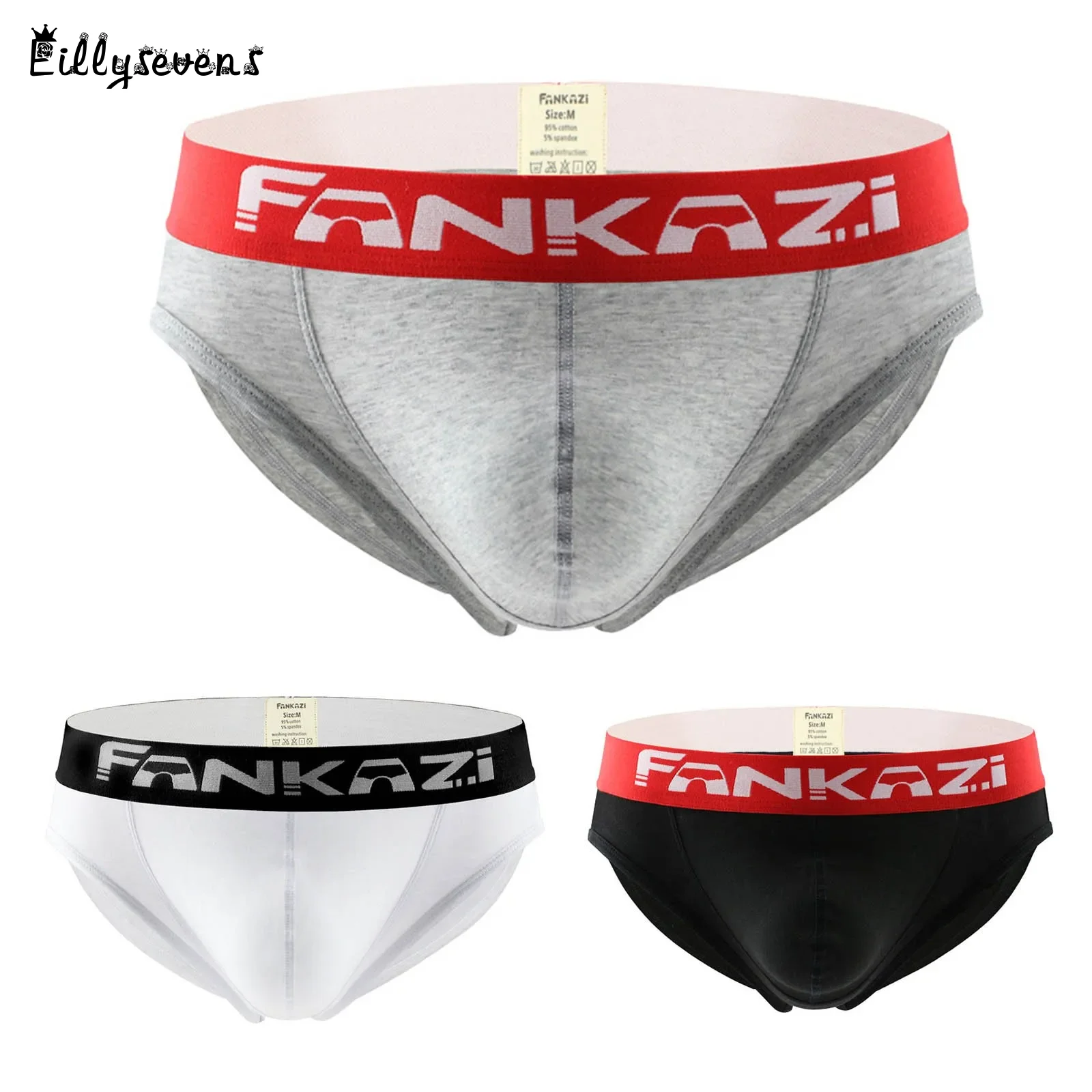 Slip da uomo a vita bassa intimo cotone gioventù Sexy classico Trend lettera stampata Splicing slip solidi comode mutandine traspiranti