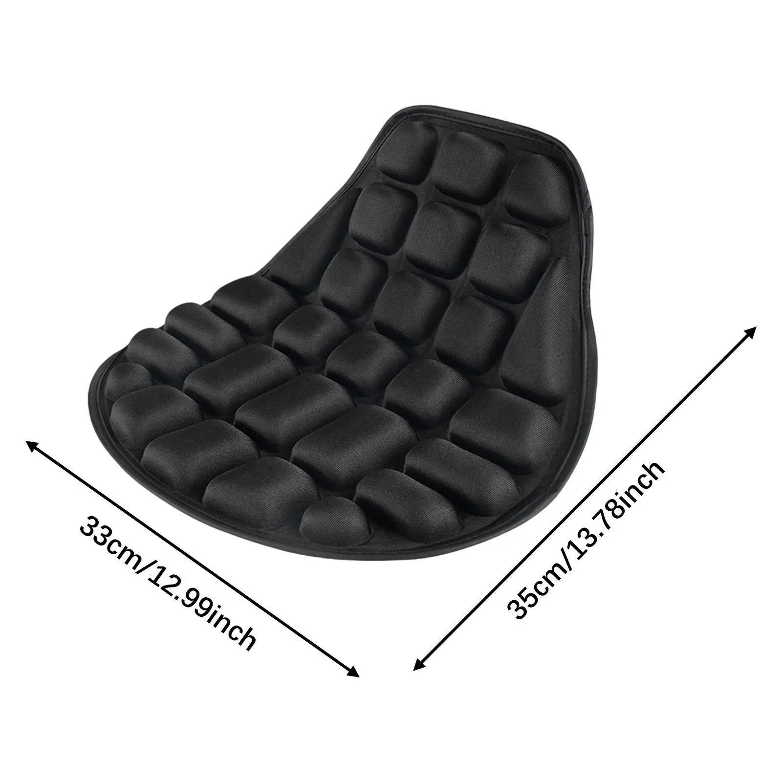 Motorcycle Seat Cushion Comfort Sturdy 3D Ventilation Cooling Motorbike Seat Pad Breathable