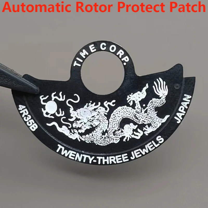 Chinese Dragon NH35 Rotor Metal Guard Automatic Hammer Rotor Patch Fits 4R35 4R36 NH35 NH36 7S Movement SKX007 Watch Repair Pats