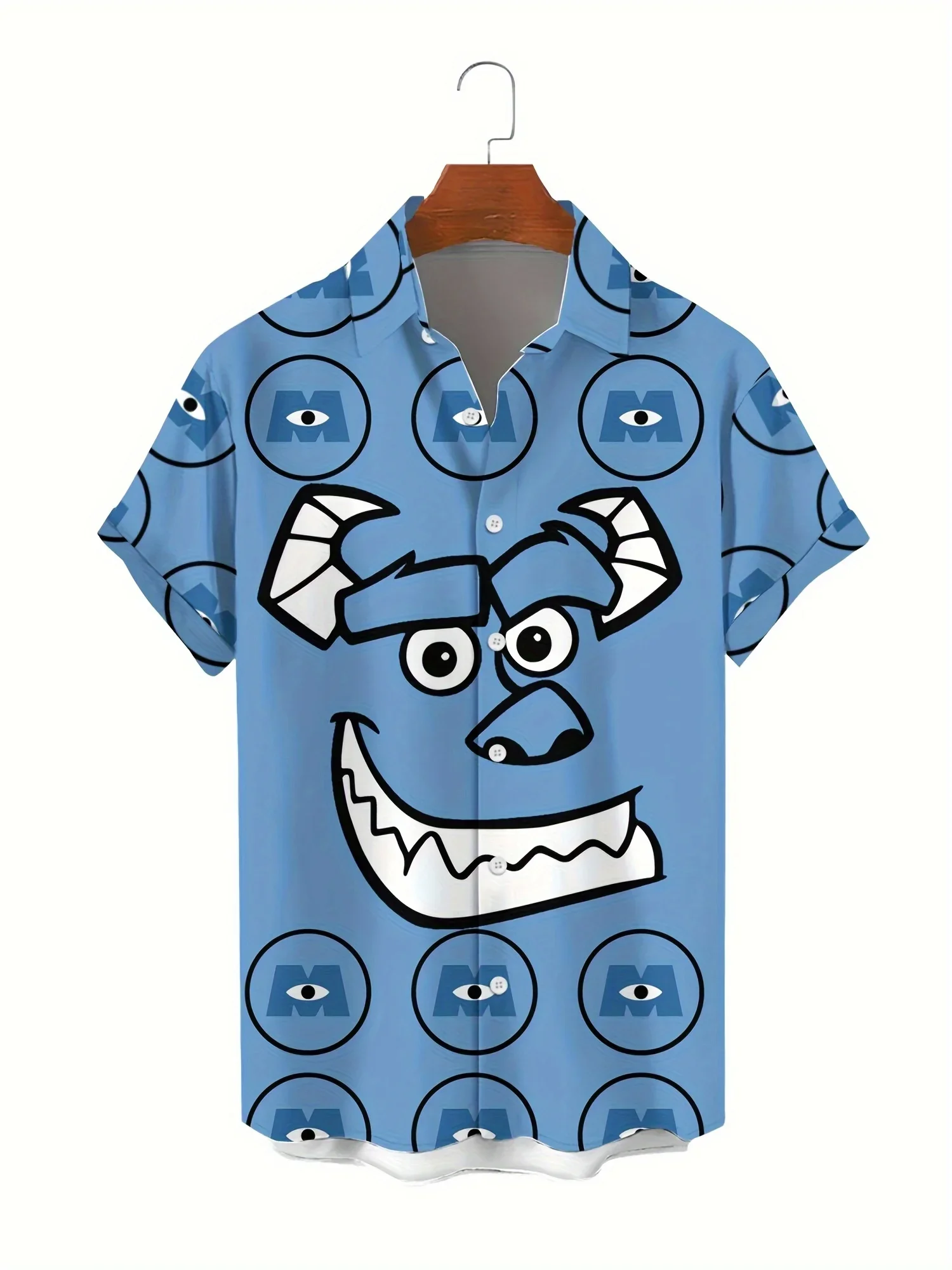 

Men's Hawaiian Shirt High Street Trendy Print Tshirt Casual Lapel Collar Breathable Soft Summer Beach Shirts