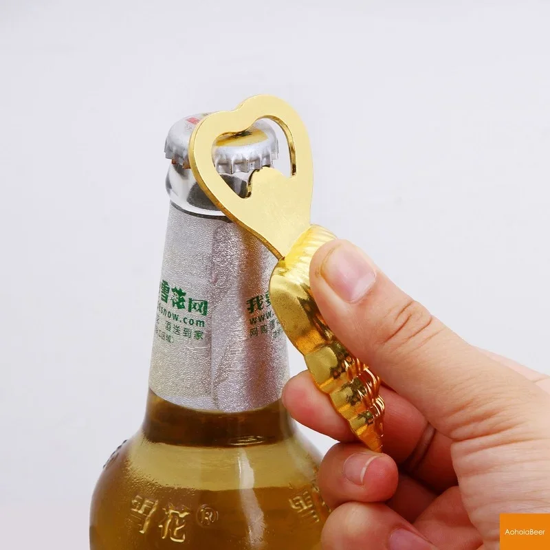 Party Favors Ocean Series Conch Beer Bottle Opener Golden Alloy Beer Openers Wedding Souvenir Gifts for Guests Bar Accessories