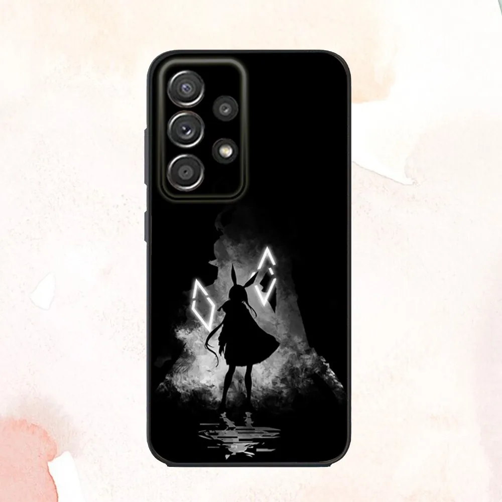 삼성 S25,S24,S21,S22,S23,S30,Ultra,S20,Plus,Fe,Lite,Note,10,9,5G 블랙 커버용 A-Arknights 게임 전화 케이스