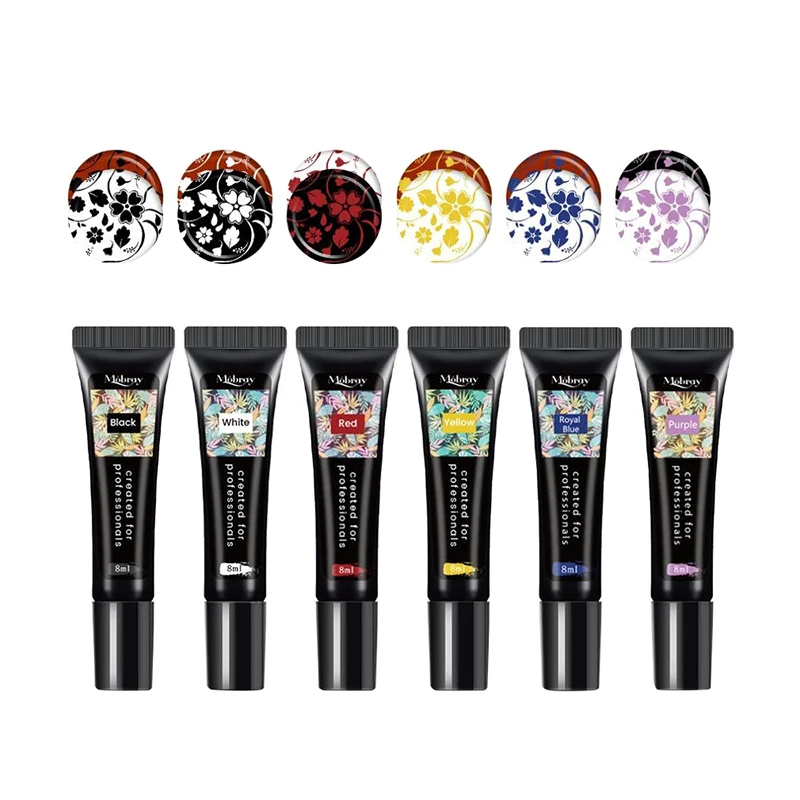 Colorful Nail Art Polish Stamping Polish Nail Art Steel Plate Printing Special Gel Transfer Phototherapy Nail Polish Gel Paints