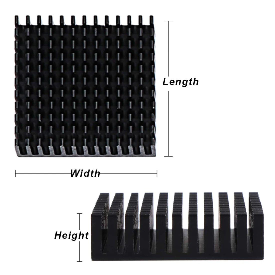 Aluminum Heatsink Radiator Heat sink Cooler for Electronic Chip Cooling With Thermal Conductive Tape