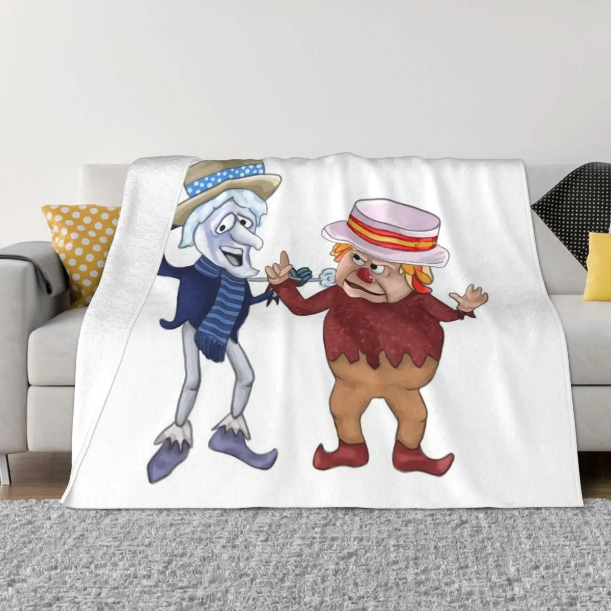 Snow miser and heat miser Throw Blanket Sleeping Bag Fashion Sofas for sofa Blankets