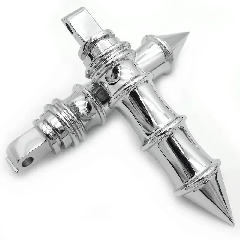 

Motorcycle Parts Spike Bamboo Footpeg For All Passenger Victory 8-Ball (Front/Rear) CROSS ROADS Chrome