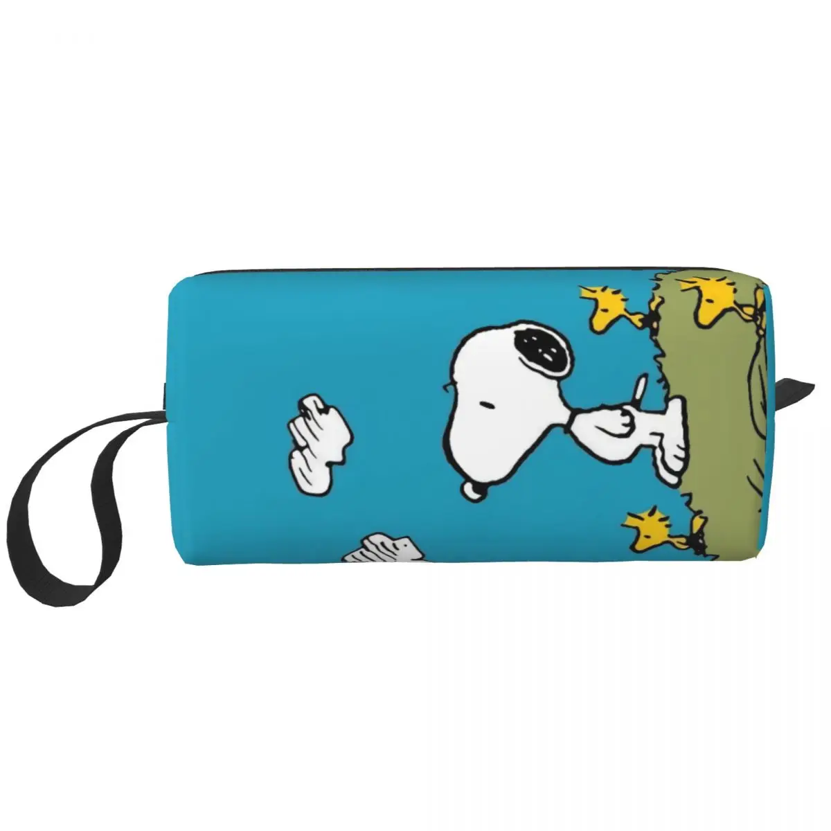 Custom Snoopy And The Birds Toiletry Bag Women Disney Cosmetic Makeup Organizer Lady Beauty Storage Dopp Kit Box