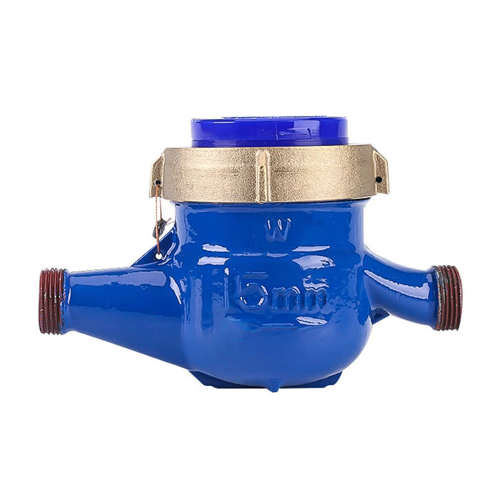 Household Water Meter DN15 1/2 Home Water Flow Meter Durable Easy To Install Cold Water Meter Rotor Type Horizontal