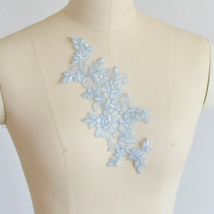 10 Teile/los Multicolor Auto Knochen Blume Spitze Patch Hochzeit Kleid Kleidung Zubehör Kopfschmuck DIY Material – Detail 10