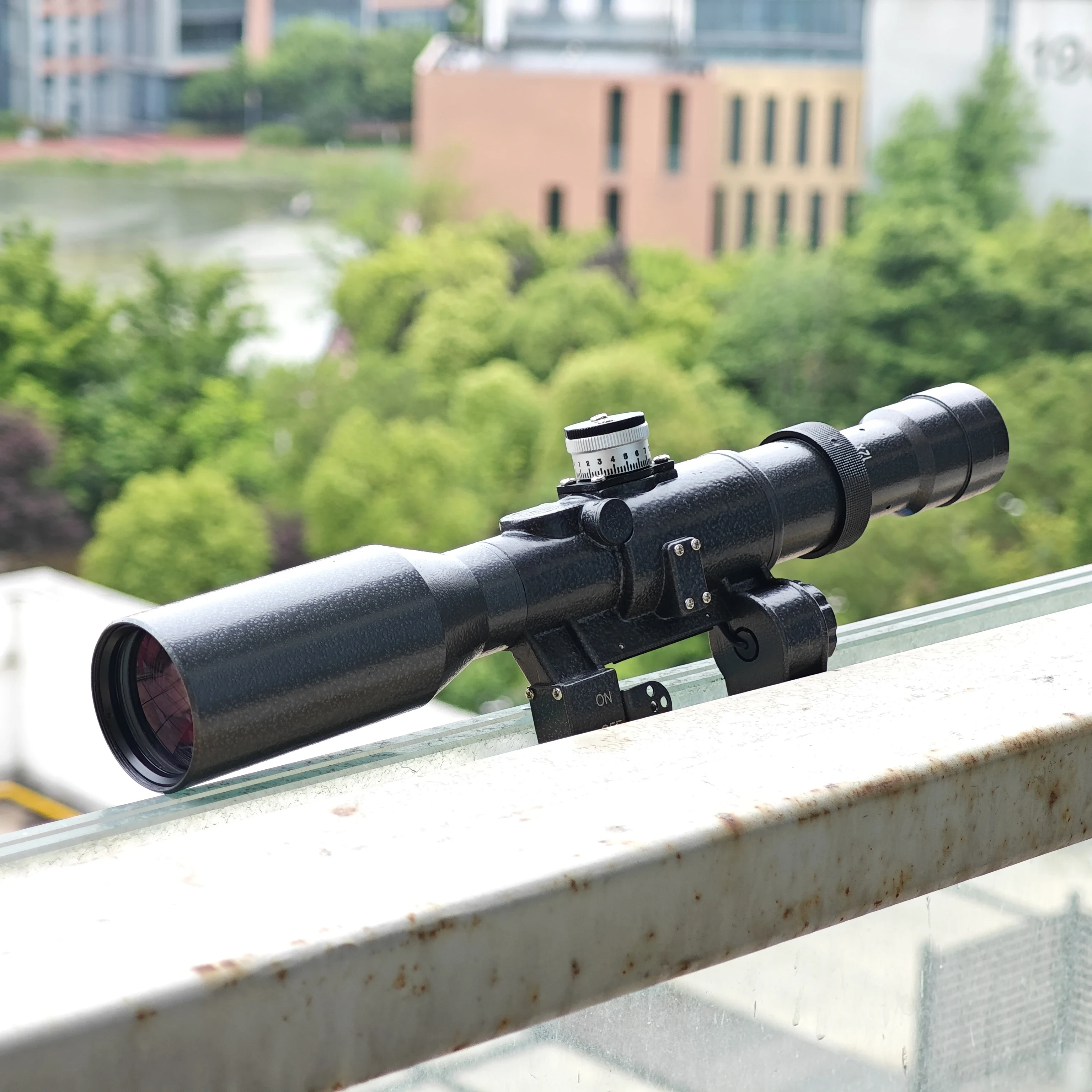SVD 4-12X42 Side-mounted Tactical Scope with First Focal Plane Reticle Svd IR with Lights Reticle for Hunting Sight