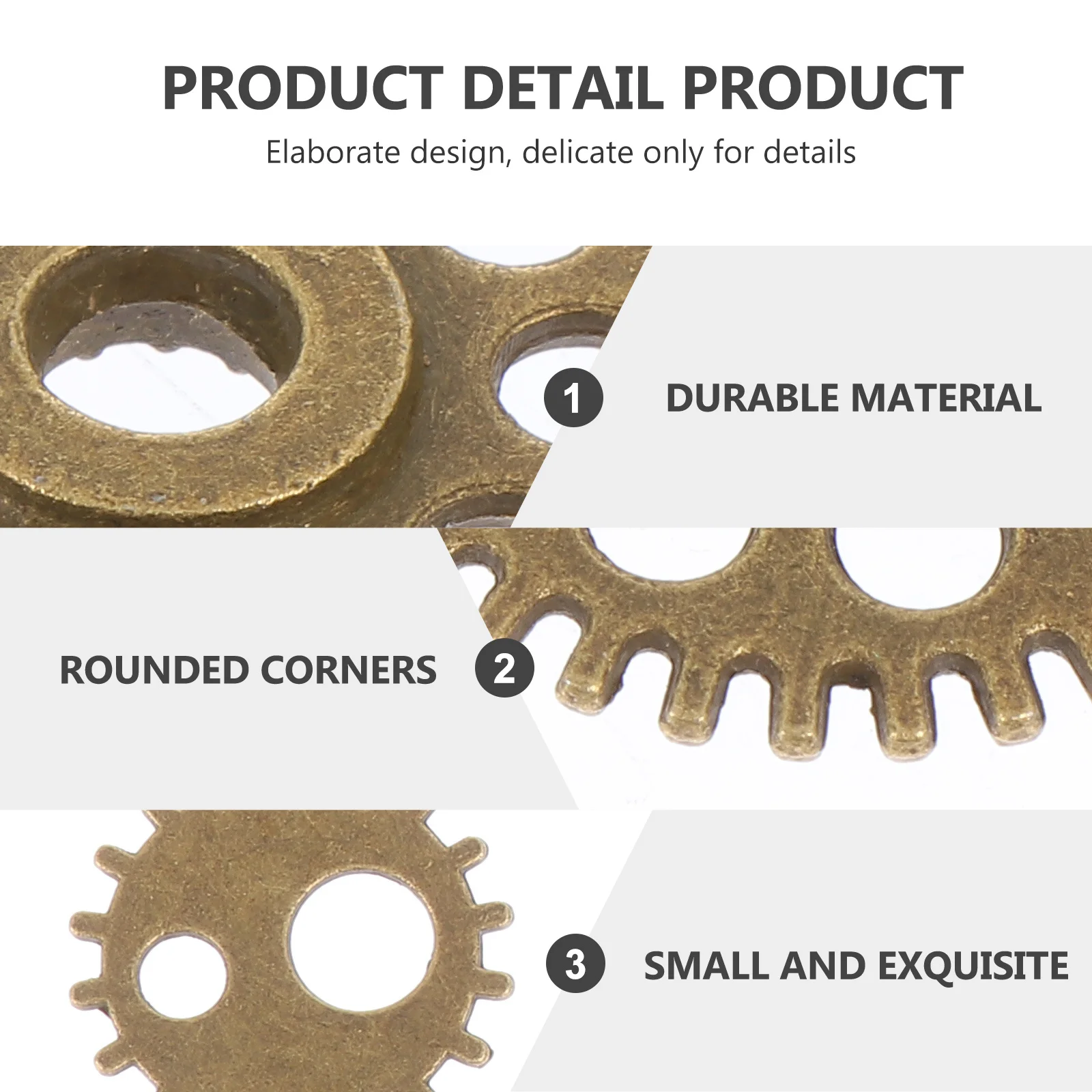 

2 Bags Vintage Punk Gear Charms DIY Metal Jewelry Beads Necklace Pendants Crafting Decor Steampunk Findings Gear Charms