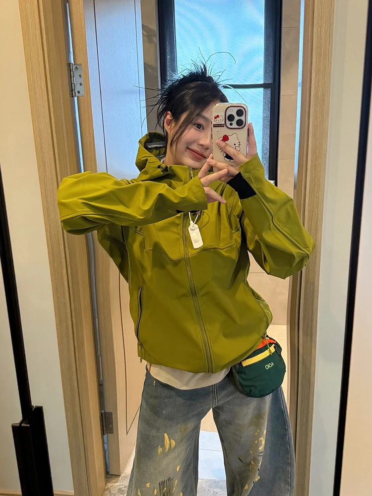 

Куртка-софтшелл ex een Avocado для активного отдыха, альпинизма и туризма, американская модель с капюшоном, несминаемая, с длинными рукавами