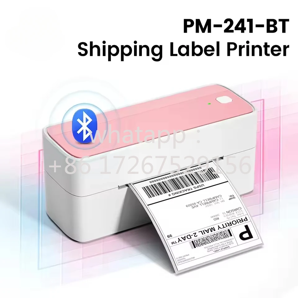 Phomemo 241 Bluetooth Thermal Label Printer Wireless Small Shipping Label Printer 4X6 Compatible with iPhone Android Mac Window