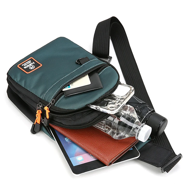 Borsa a tracolla da uomo alla moda Borsa a tracolla leggera in tessuto Oxford Borsa a tracolla da uomo elegante e casual