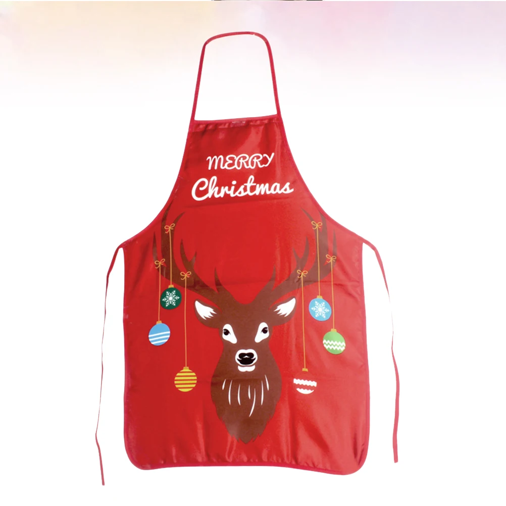 

Christmas Apron Random Style Cooking Barbecue Long-time Use Kitchen Party