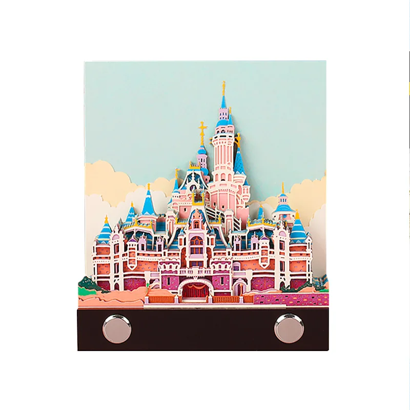 

Omoshiroi Block Princess Fairy Tale Castle Notepad 3D Memo Pad Castle Miniature Note Design Castle Sticky Notes Gift For Women