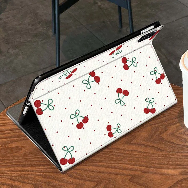 

Cherry cartoon heart design For Honor Tab Pad MagicPad Tablet 6 7 8 9 10 13 V7 V8 X8a X9a X9 X8 GT GT2 Pro Cover Tablet Case