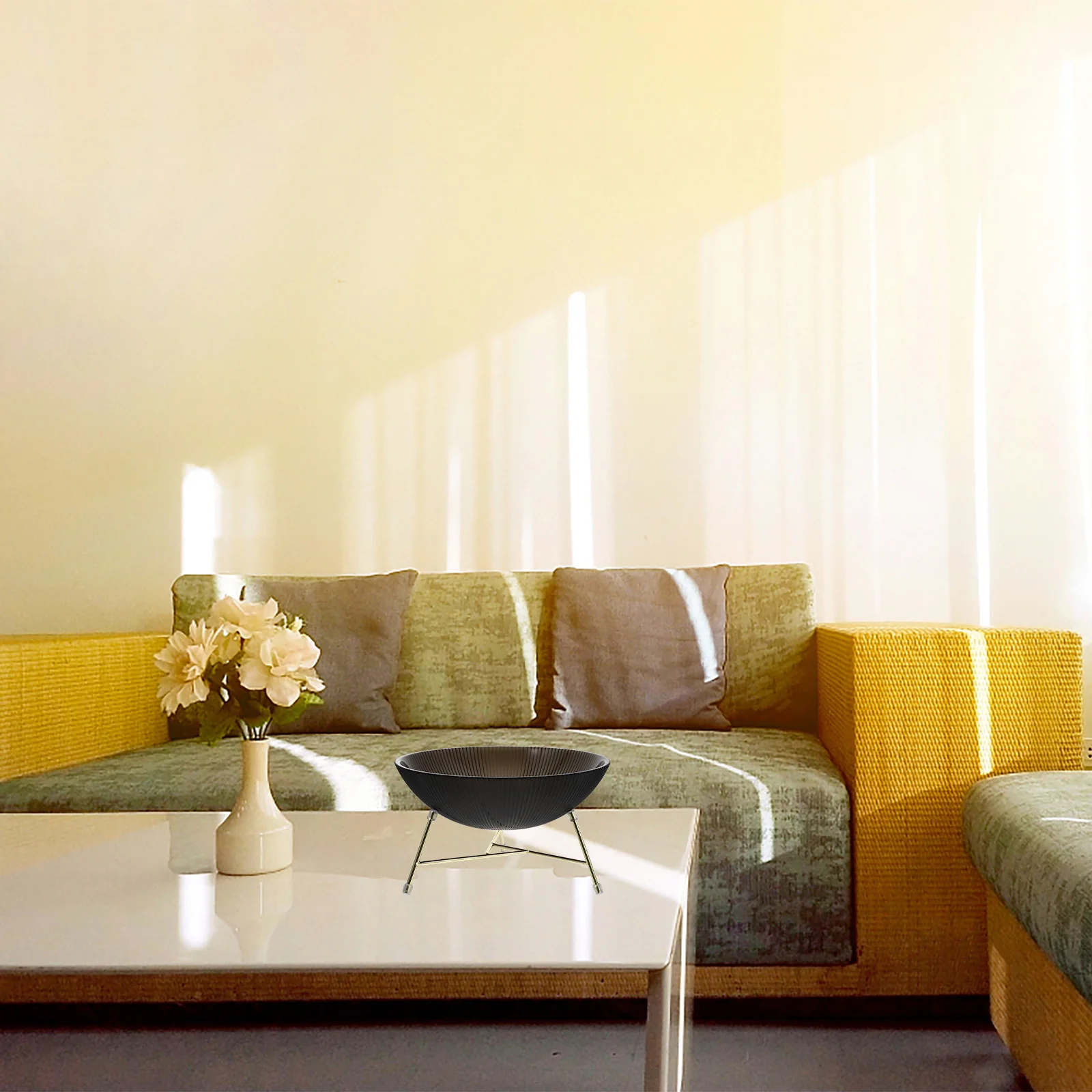 

1 set Fruit Tray Holder Multifunctional Storage Plate For Kitchen Home Table Decor Creative Snack Food Container Grey