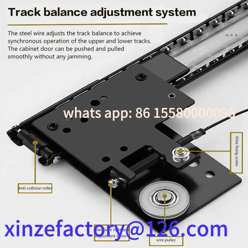 

Customizable Hidden Door Track Wardrobe Swing Slide Simple Invisible Butterfly Pocket Side Plug Flip