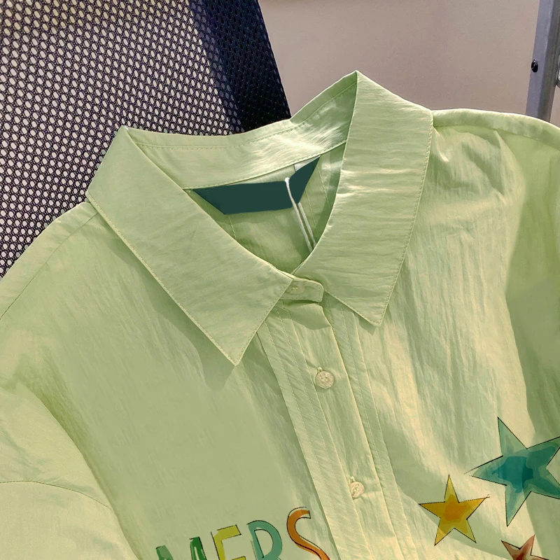 Cseta Casual con Cuello  ex, Estilo Veraniego, Moderno, Vintage, Hoada, Antienvejecimiento, con Estampado, Moda ...