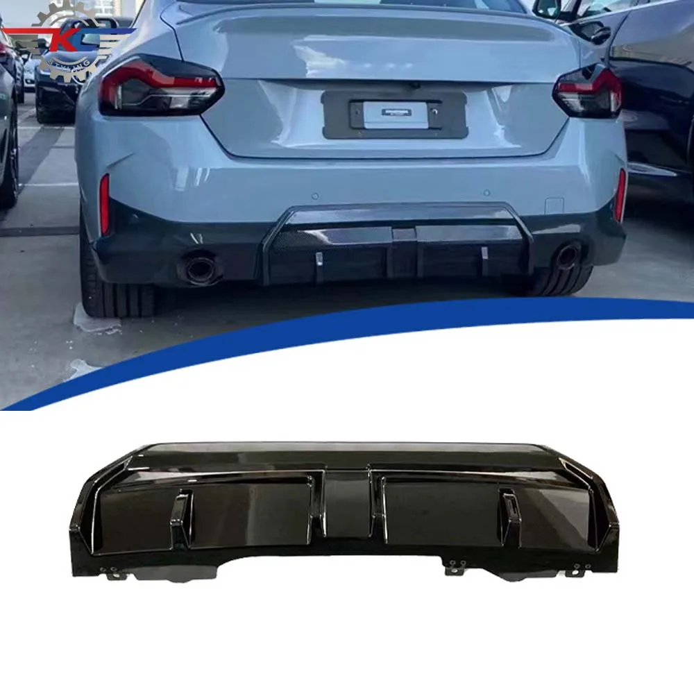 

For BMW 2 Series G42 Coupe 220i 225i M240i 2022-IN Bright Black Rear Diffuser Lip Back Bumper Splitter Car Body Kit