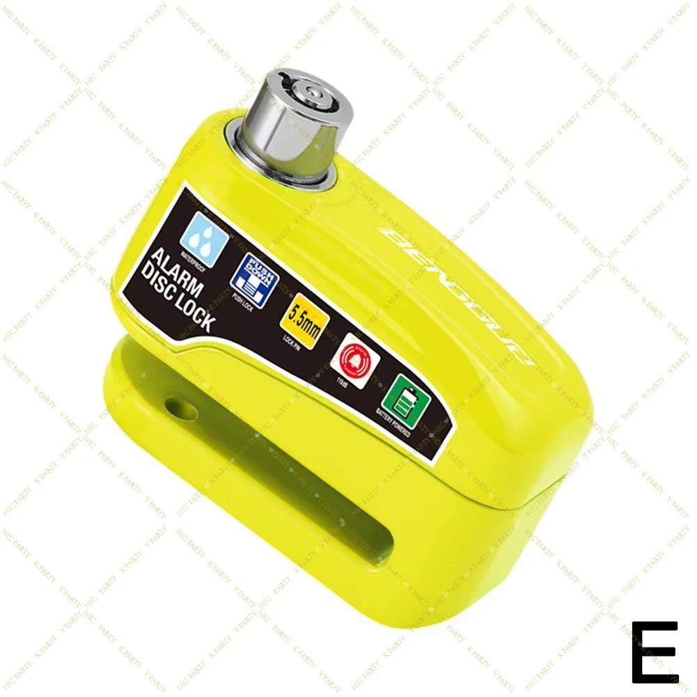 Scooter Safety Lock Motorcycle Bicycle Waterproof Anti-Theft Aluminum 110dB Alarm Lock Wheel Disc Brake Alloy Safety Moto Tool view 2
