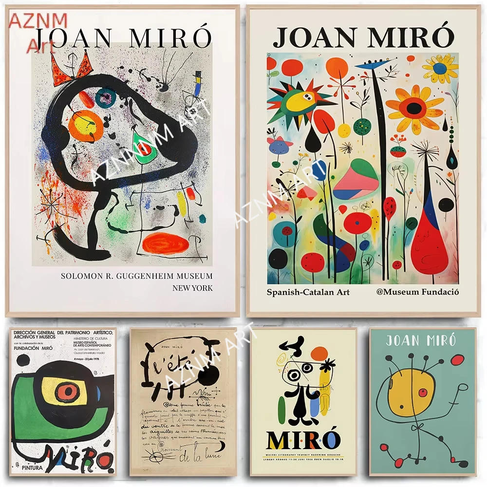 Joan Miro Abstract Art Vintage - Art Craft Kitchen review and price
