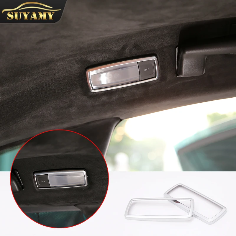 

ABS Car Roof Rear Reading Light Frame Trims For Maserati Levante 2016 Interior Accessories Decoration 2 Pcs