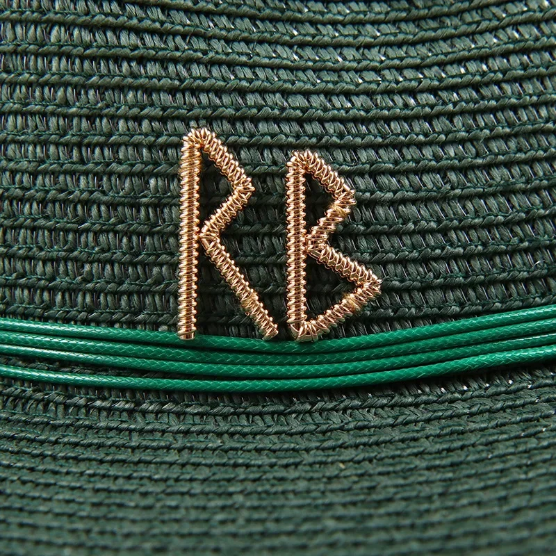 المرأة الصيف قبعة واسعة حافة بروش فيدورا بنما قبعة سلسلة قبعات الشاطئ قبعات الشمس ديربي قبعة الحفلات