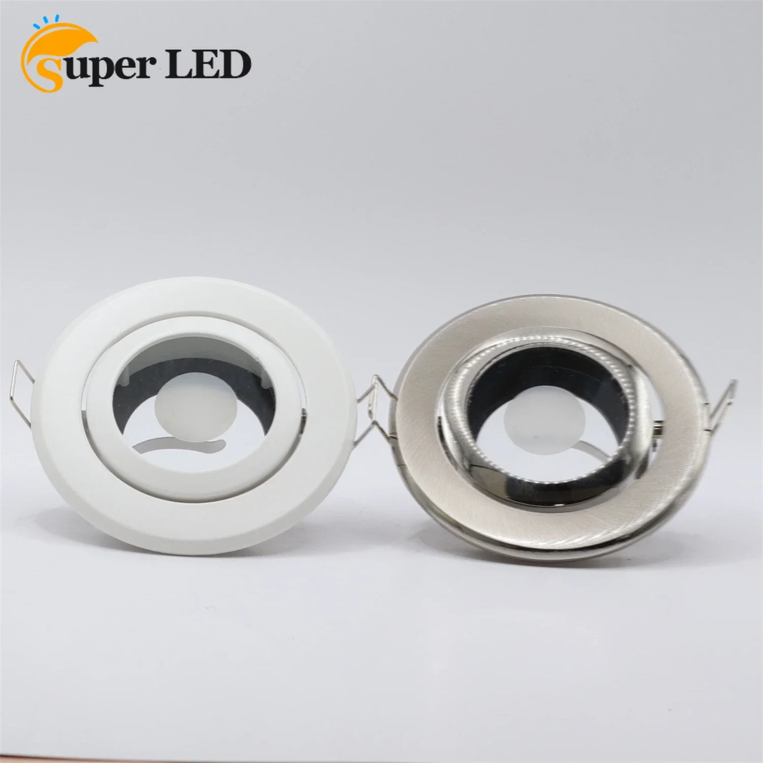 Adjustable angle lamp cup bracket embedded ceiling lamp housing MR16 GU10 bracket spotlight surface ring