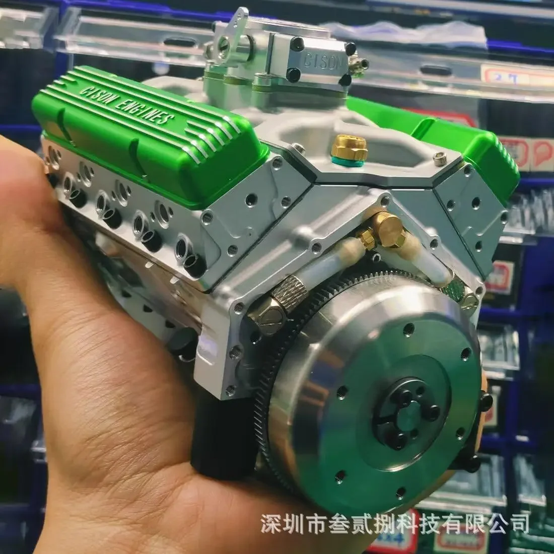 

CISON OHV V8 Engine Model Resin material Miniature Educational Display Kit for DIY Hobby Collection and Gift