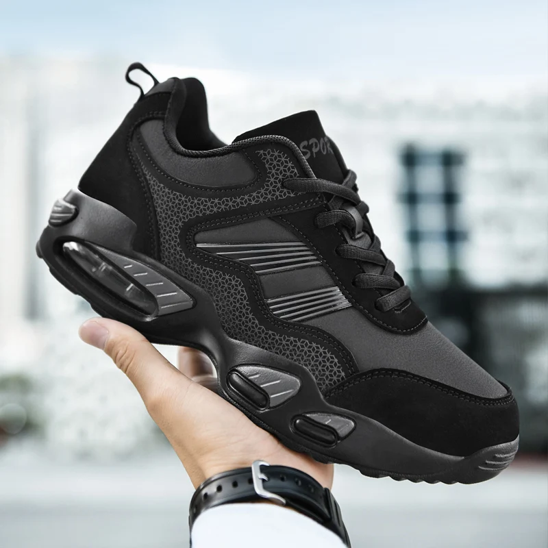 Brand Men's Comfortable Basketball Shoes Air Cushion Sports Shoes Non-slip Running Sneakers Outdoor Gym Training Athletic Shoes