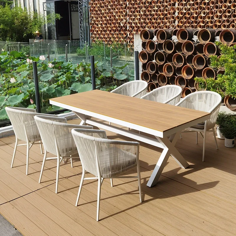 

Lounge Terrace Garden Furniture Sets Trade Shows Leisure Table Backyard Armchairs Balcony Kitchen Salon De Jardin Furnitures