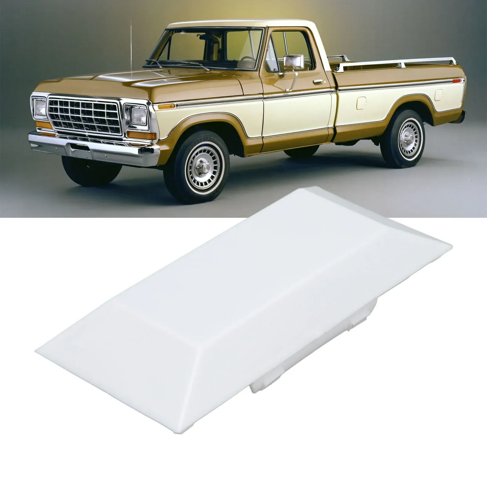 Lente de luz de techo de coche, cubierta de lente de lámpara de techo Interior cuadrada de repuesto para camión Ford F-100 de 1973 a 1979