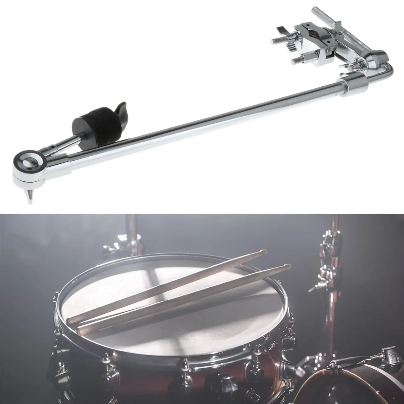 Grabber Cymbal Arm Percussion Instrument Adjustable Cymbal Attachment Metal Accessory Water Cymbals Drum Cymbal Arm Cymbal Stand