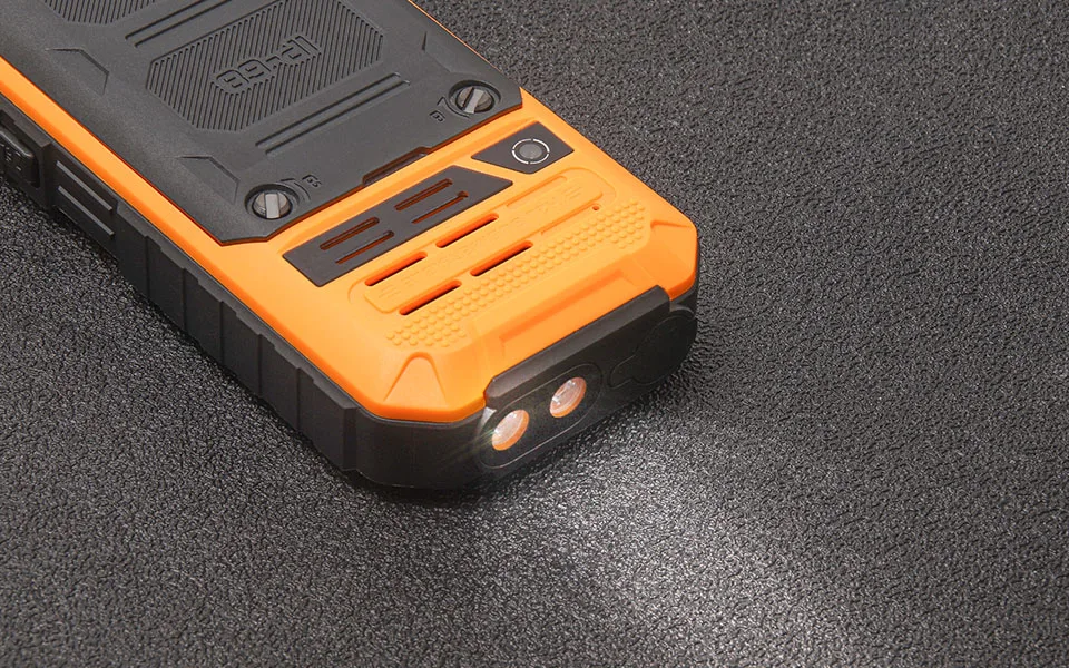 UNIWA S9 4G Feature Phone 2.4 Inch IP68 Waterproof SOS button 3W Big Loudspeaker LED Light 3000mAh Rugged Cell Phones Low Price
