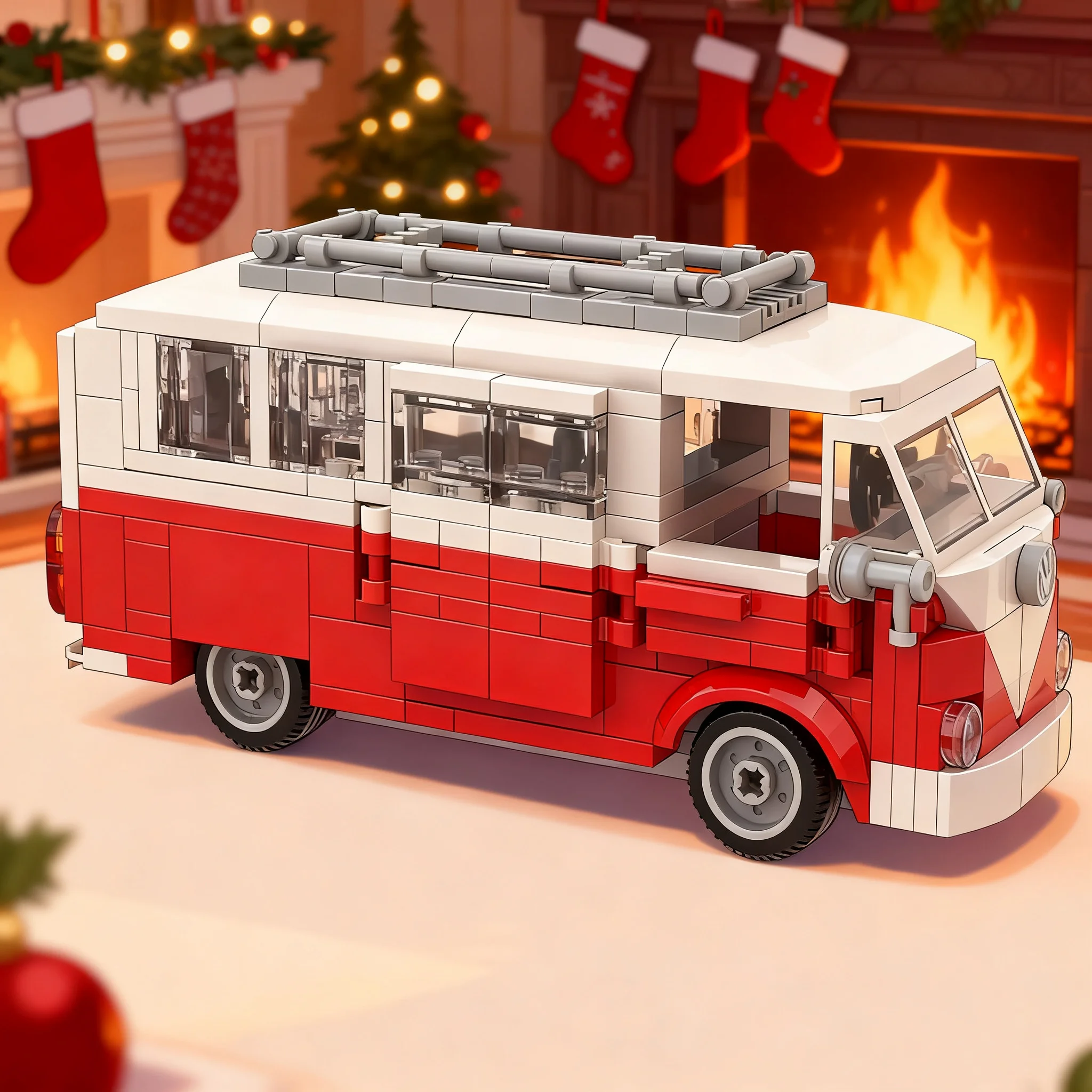 369pcs MOC MOC 87 Volkswagen T1 Camper Van Model Building Blocks Architecture Assemble Birthday Creative DIY Christmas Gifts Toy