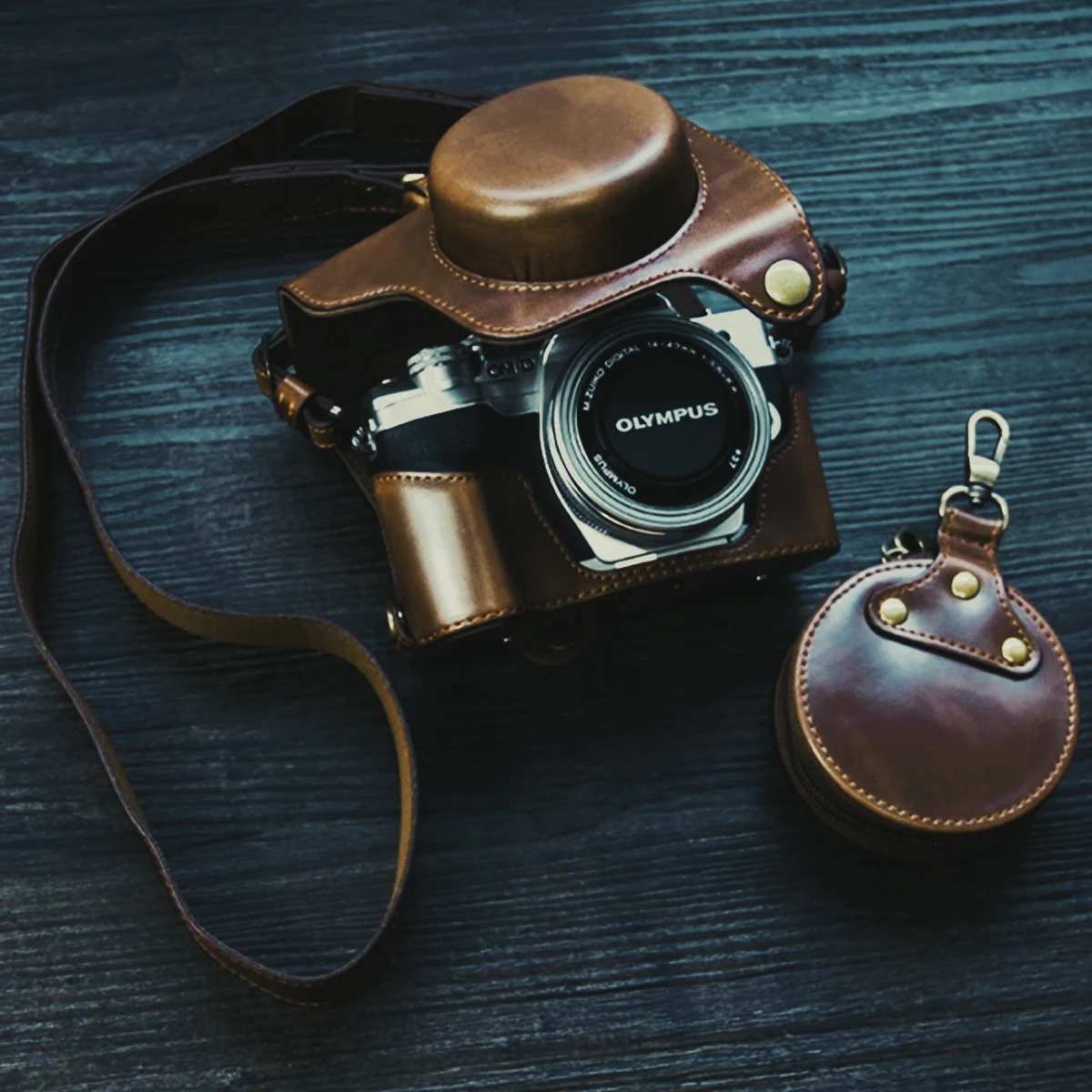 Retro Pu Leather Ca… - image