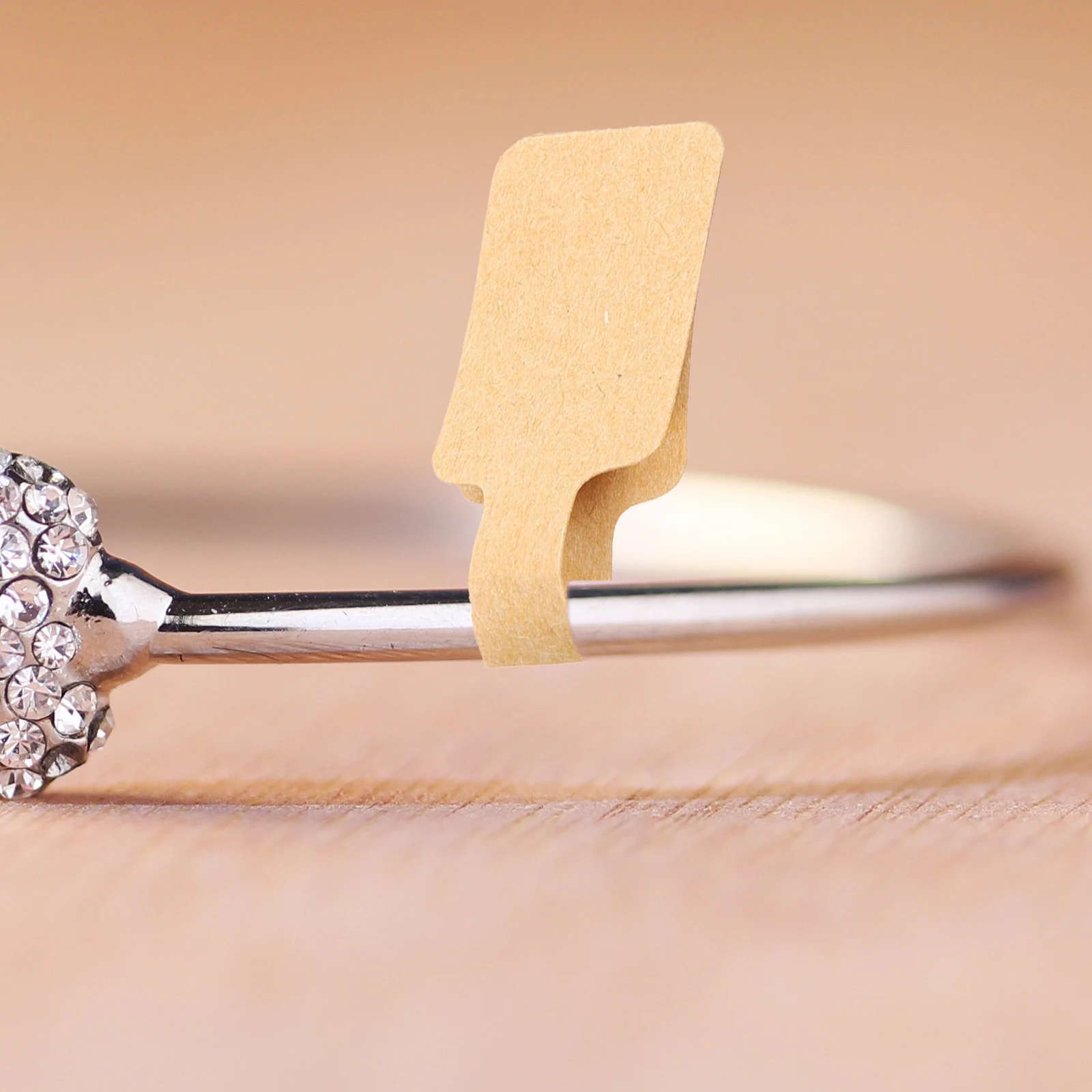 100 قطعة من ملصقات الملصقات العملية، علامات المجوهرات اللاصقة للخواتم والأقراط والقلائد والأساور DIY لوضع علامات الحرف اليدوية