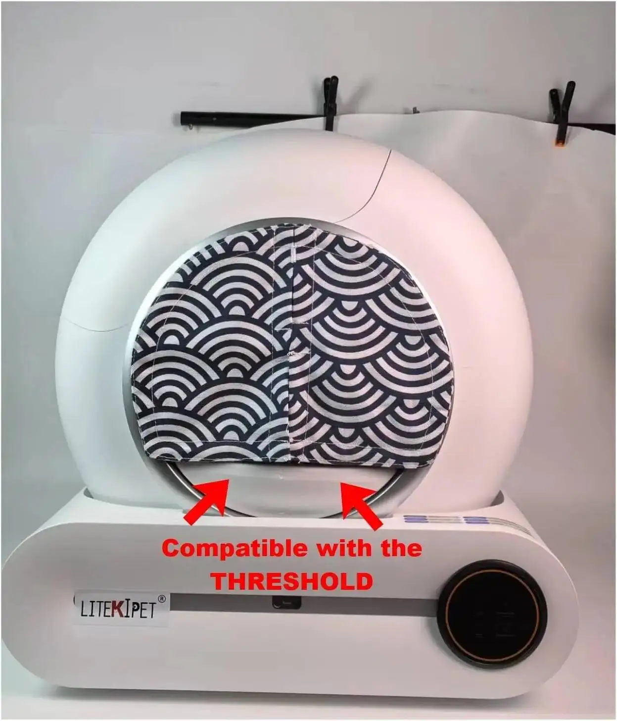 Proof Magnetic Curtain Thick Wear Resistant Fabric Litter Box Cover Compatible With Tonepie Threshold Automatic Cat Toilet
