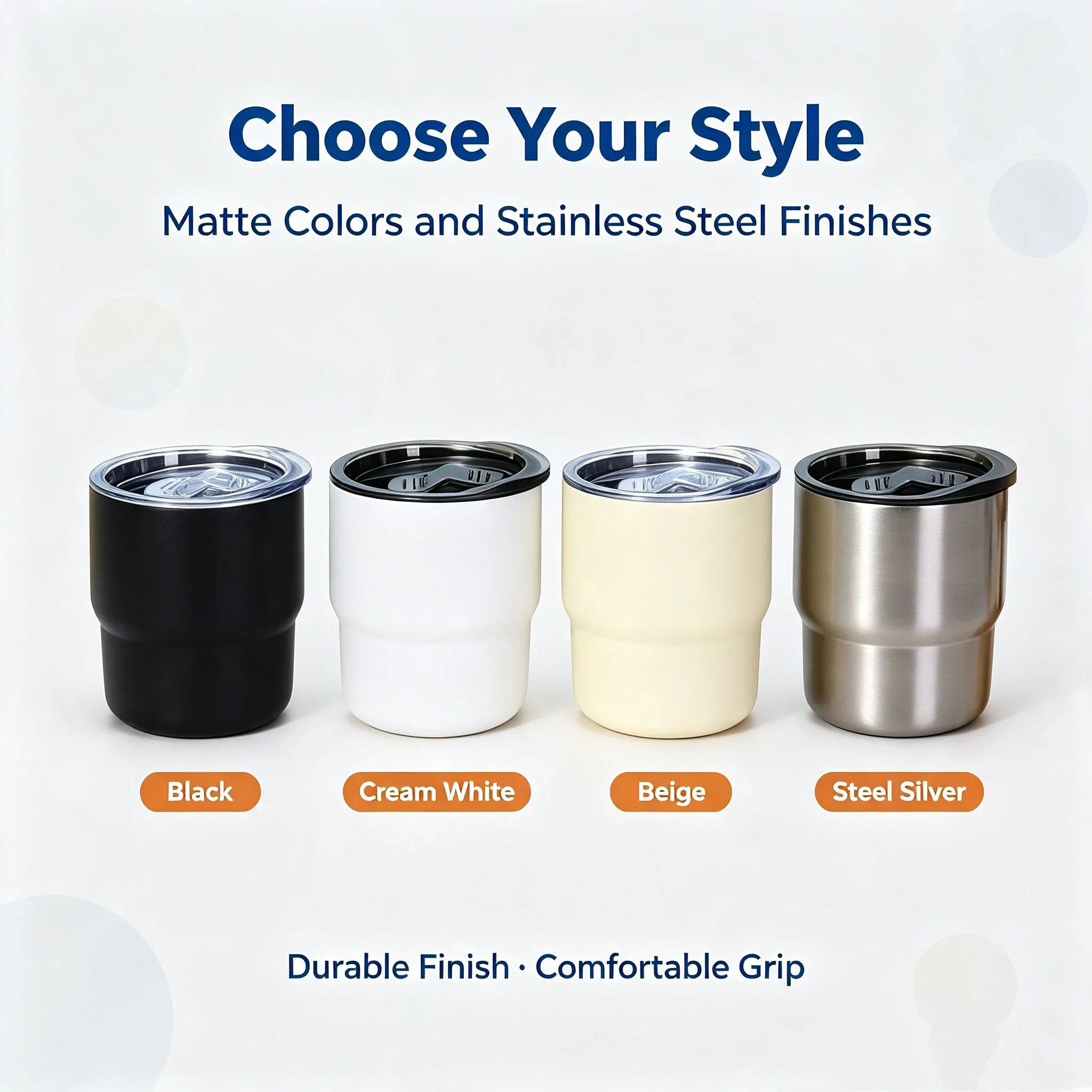 1Pcs 304 Stainless Steel Vacuum Tumbler, Portable Travel Mug for Hot & Cold Beverages - 255ml Travel Coffee Party Gift Cup