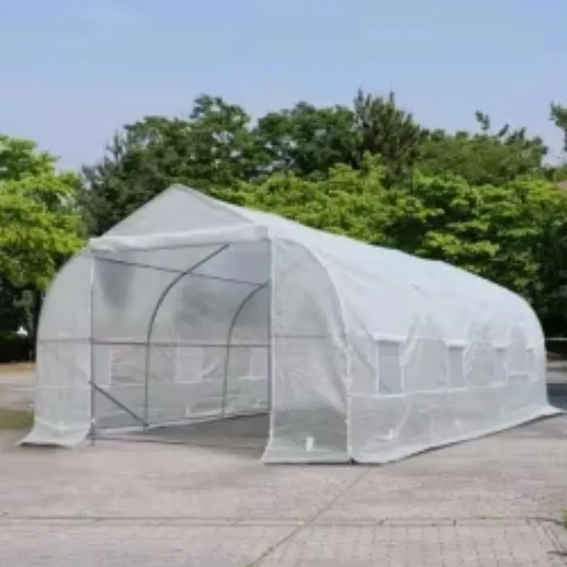 Serra agricola commerciale Grande casa verde in policarbonato con copertura in foglio PC Piccolo capannone in plastica