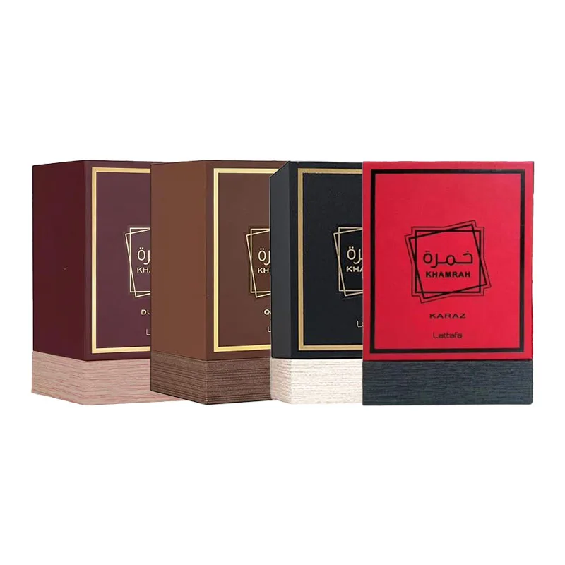 Lattafa Khamrah Dukhan Qahwa KARAZ Vainilla Cálida Canela picante dulce fragancia duradera para unisex, 3,40 onzas / 100 ML