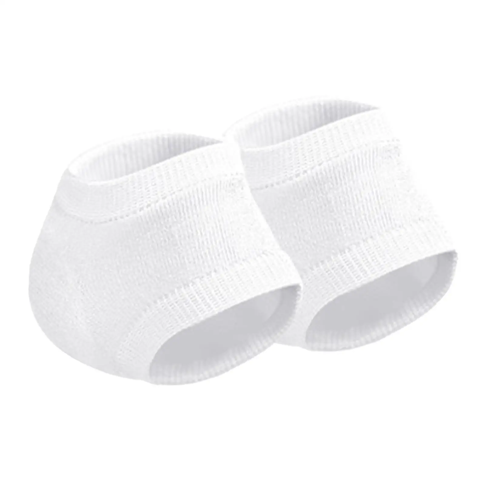 2x Men Women Hydrating Heel Socks Toeless Stocking for Rough Feet Peeling