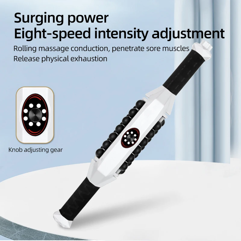 New Electric Handheld Human Muscle Massage Roller Machine Slimming Massage Vibrator Inner Balls Roller Machine