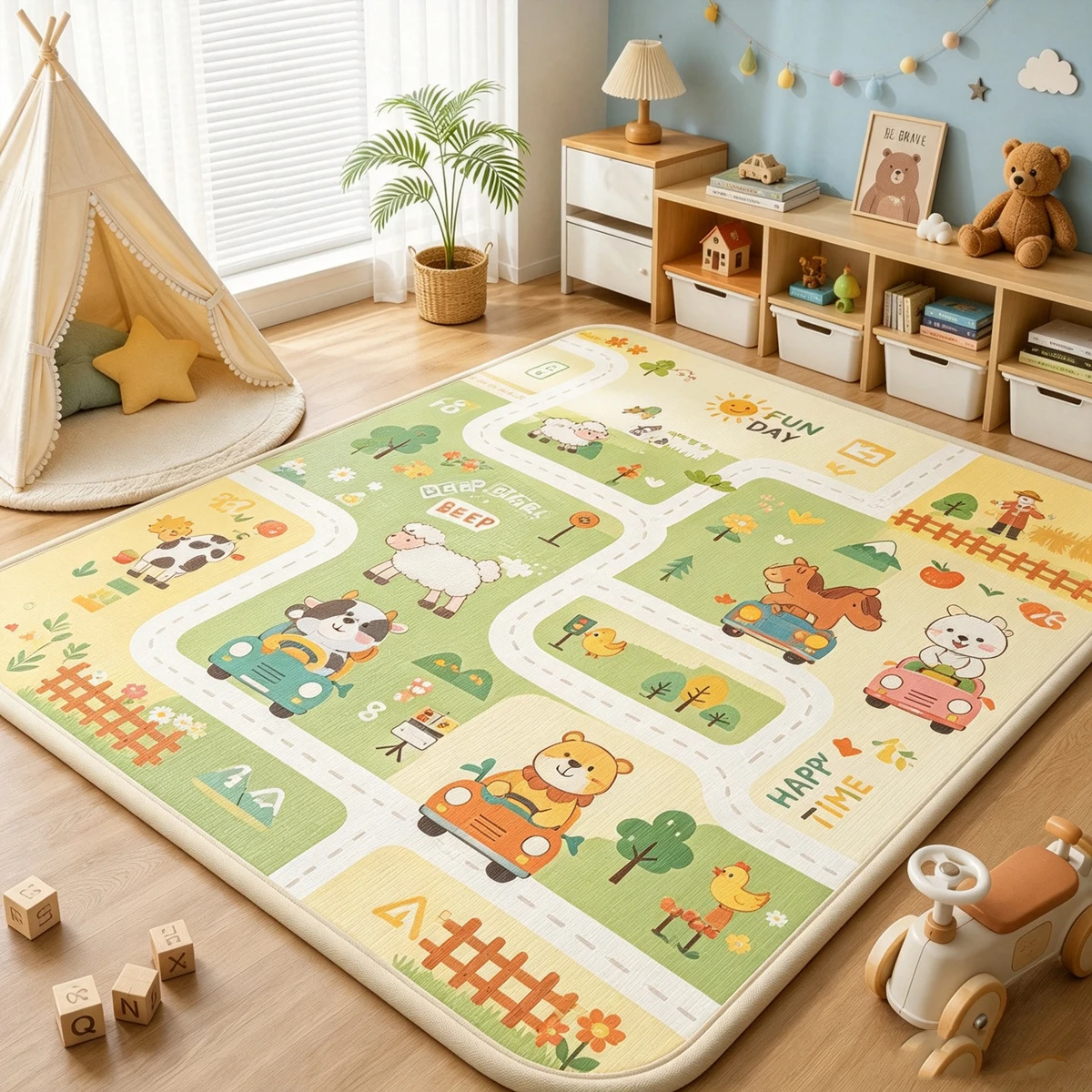 10 Styles and 5 Sizes Baby Crawling Play Mat New Non-toxic EPE Thick Folding Carpet Play Mat for Children's Mats Safety Kid Rugs