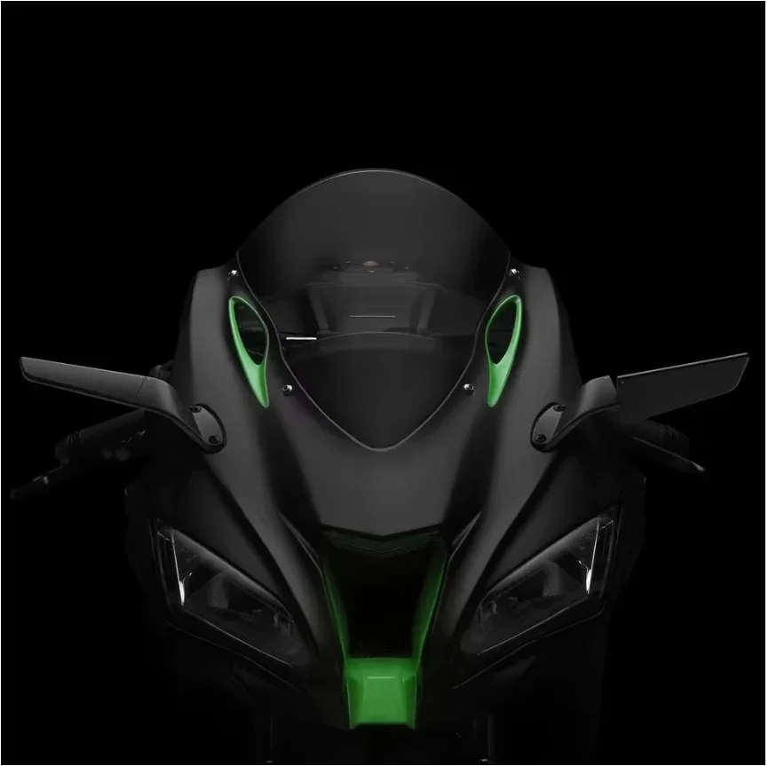 النينجا ZX-10R المرايا الدوارة المرايا الشبح لكاواساكي نينجا ZX-10R SE ZX-10 RR ZX10R الرياضة الجنيحات طقم مرايا قابل للتعديل